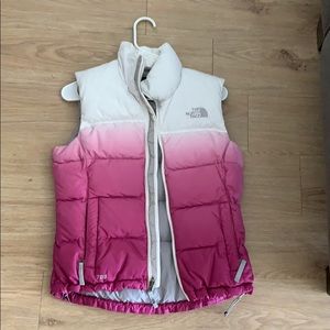 Ombré north face vest